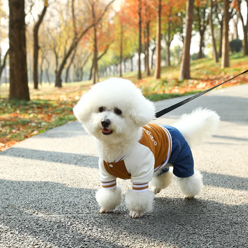 Simple Cartoon Cowboy Color Block Pet Dog Cat Four-Legged Clothes