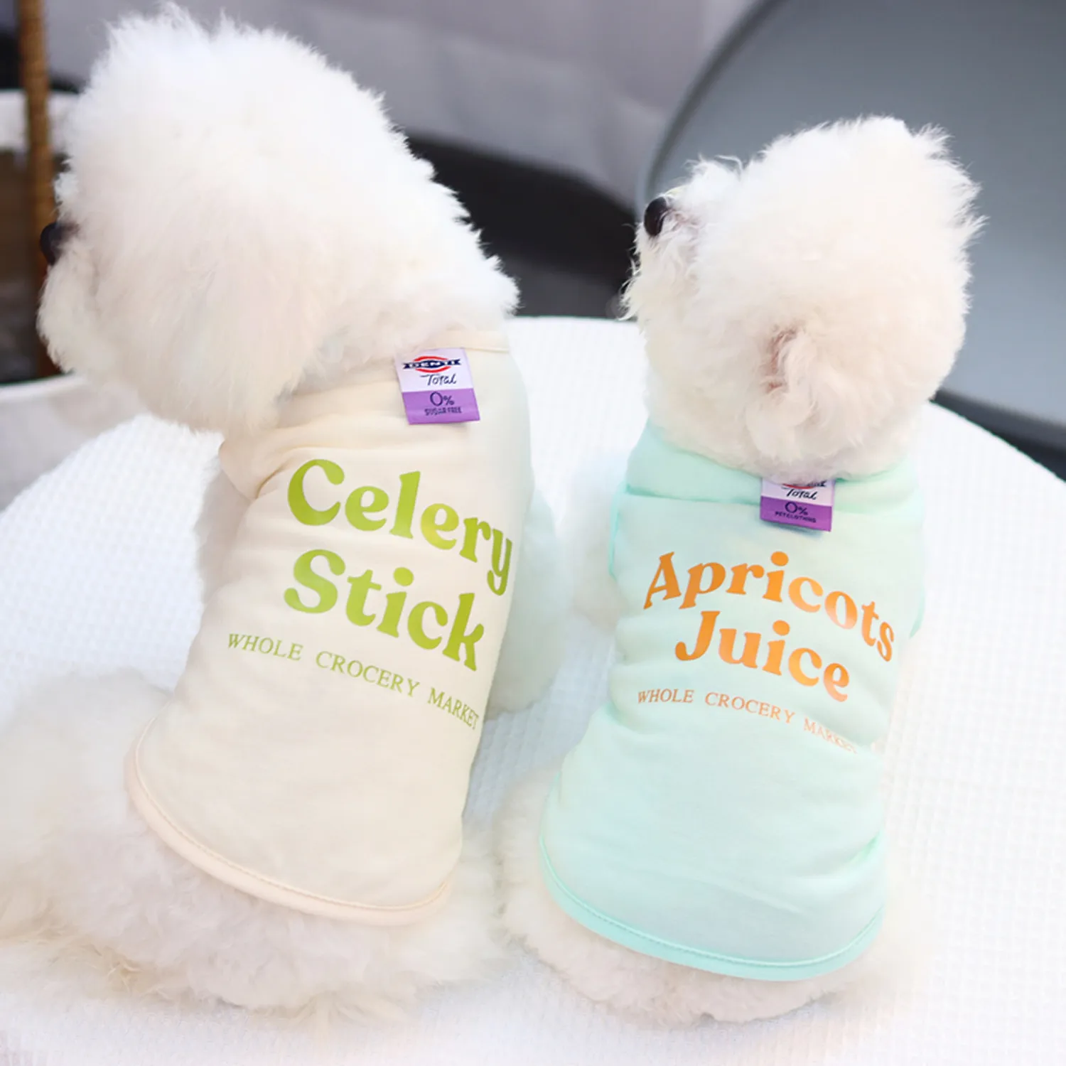 Simple Letter Print Vest Pet Dog Cat Clothes Casual Cotton