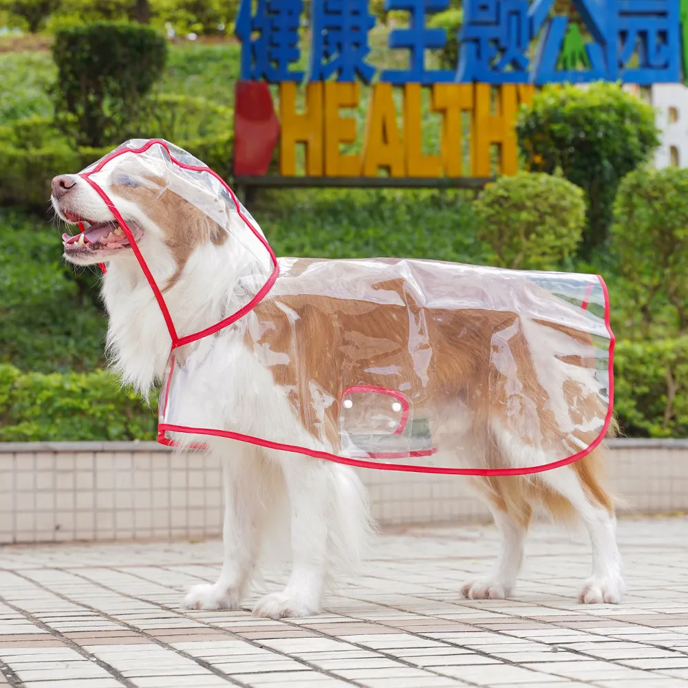 Simple Transparent Pet Dog Raincoat Clothes Outgoing