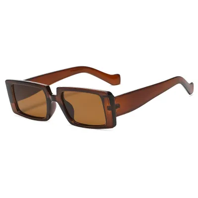 Vintage Square Transparent Color Sunglasses