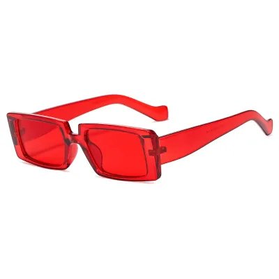 Vintage Square Transparent Color Sunglasses