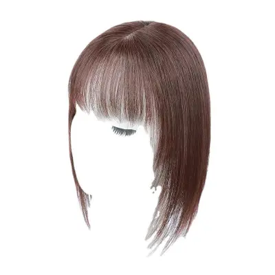 35cm Women Simple Realistic Invisible One-Piece Wig Headgear
