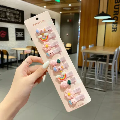 Kids Girls Cute Sweet Cartoon Flower Fruit Hairpin Side Clip