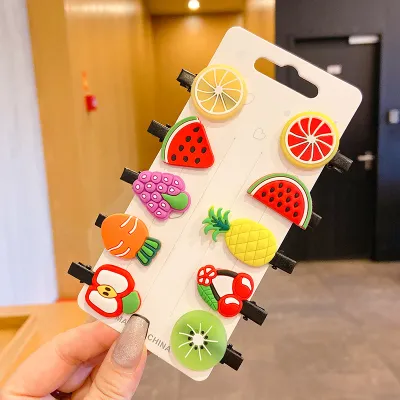 Kids Girls Cute Sweet Cartoon Flower Fruit Hairpin Side Clip