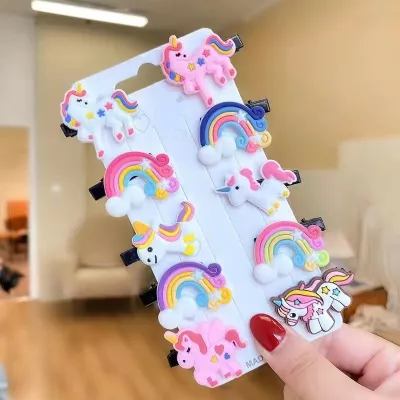 Kids Girls Cute Sweet Cartoon Flower Fruit Hairpin Side Clip