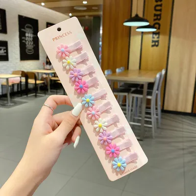 Kids Girls Cute Sweet Cartoon Flower Fruit Hairpin Side Clip