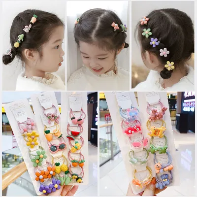 Kids Girls Cute Sweet Cartoon Flower Hair Rope