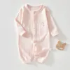 Pure Pink Bunny Jumpsuit Spring And Autumn