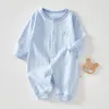 Pure Blue Bunny Jumpsuit Spring And Autumn