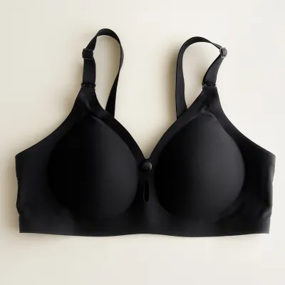 Pregnant Women Nursing Underwear Front Buckle Without Steel Ring Simple Natural Nylon