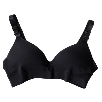 Pregnant Women Fashion Casual Gathered Breathable Solid Color Nursing Underwear