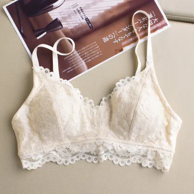 Pregnant Women Fashion Lace Gathered Nursing Underwear Without Steel Ring