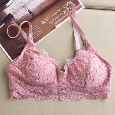 Pregnant Women Fashion Lace Gathered Nursing Underwear Without Steel Ring