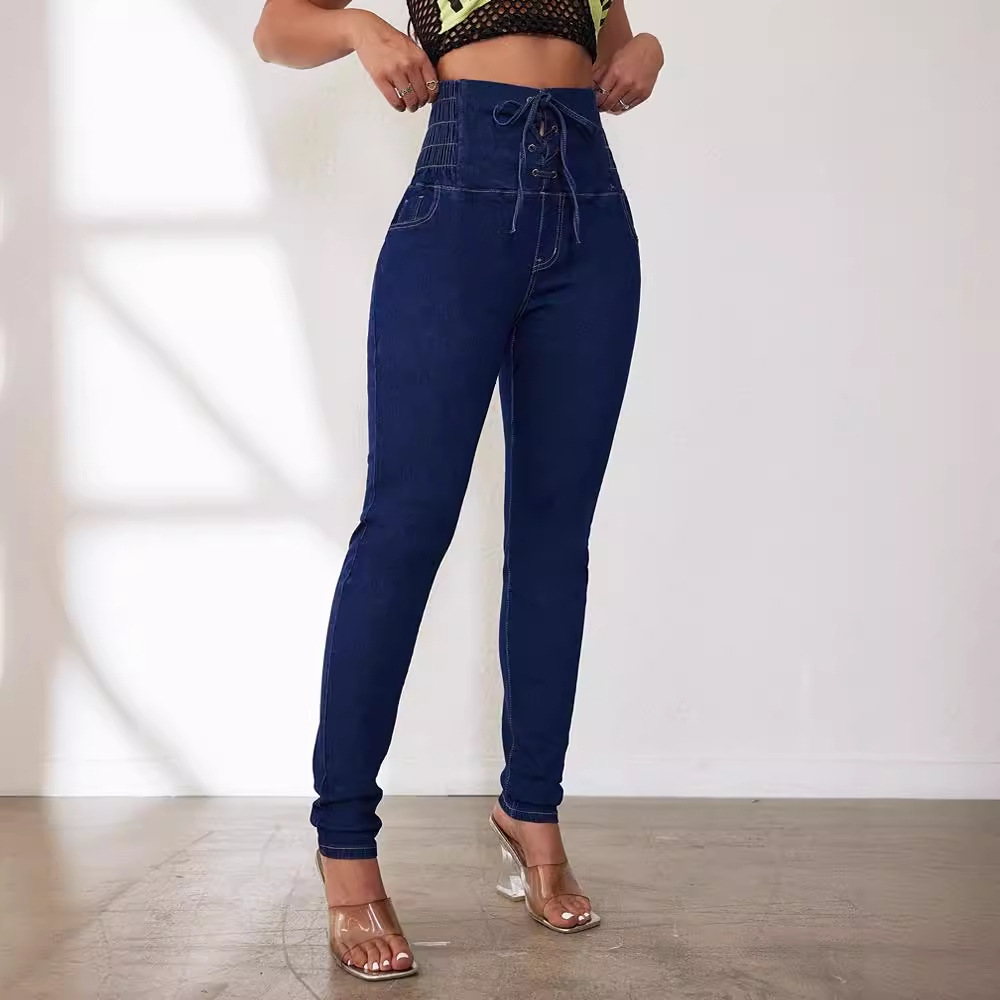 Vibrant Women's Denim Skinny Jeans – Super Stretch High