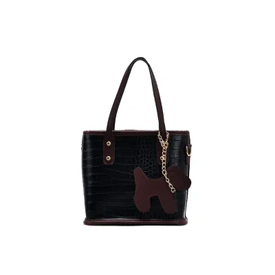 Women Fashion Crocodile Print PU Leather Small Square Bag Handbag Zipper Closure Soft