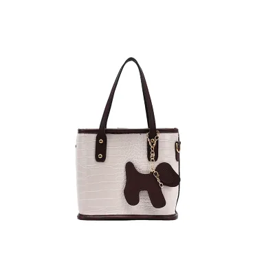 Women Fashion Crocodile Print PU Leather Small Square Bag Handbag Zipper Closure Soft