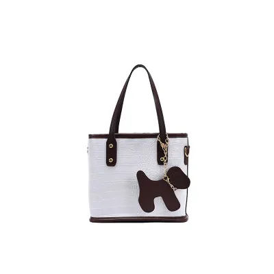 Women Fashion Crocodile Print PU Leather Small Square Bag Handbag Zipper Closure Soft
