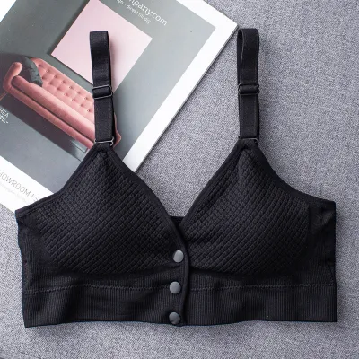 Pregnant Women Fashion Gathered Anti-Sagging Without Steel Ring Lactation Underwear