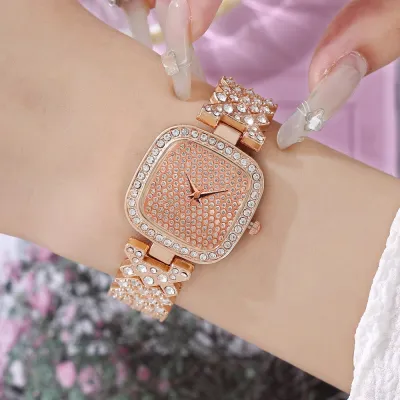 Women Fashion Square Star Quartz Bracelet Watch