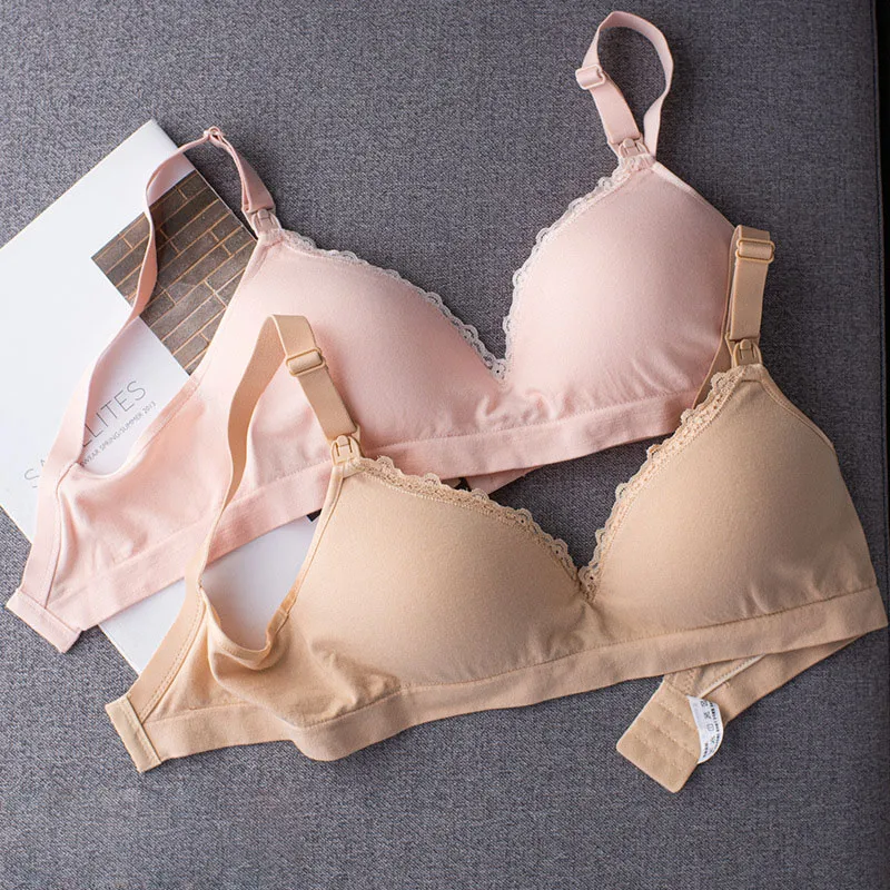 Pregnant Women Adjustable Gather Breastfeeding Underwear - Sexy Lace Design