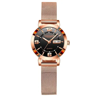 Luminous Waterproof Women's Fashion Stainless Steel Quartz Watch