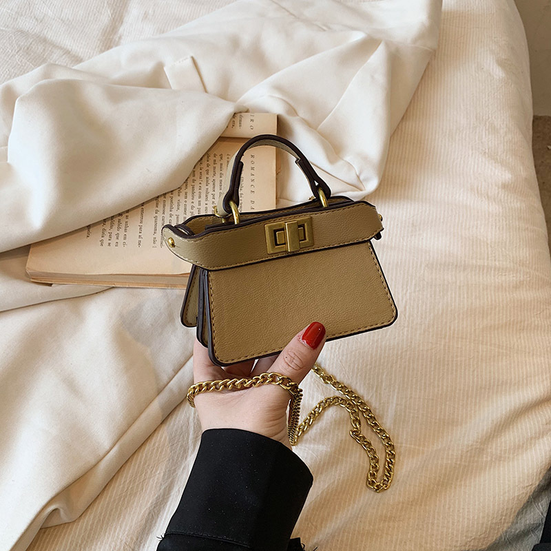Wholesale Women Fashion Buckle Square Chain Mini Crossbody Bag