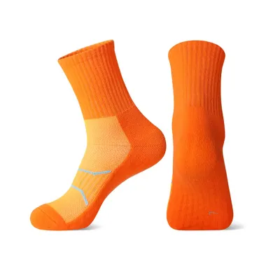 Men Simple Towel Bottom Wear-Resistant Breathable Socks Neutral