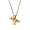 Party Balloon Alphabet Pendant Necklace-Gold-X