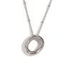 Party Balloon Alphabet Pendant Necklace-Steel-O