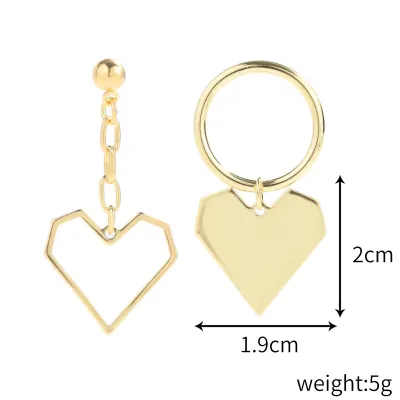 Baroque Pearl Asymmetric Earrings Design Simple Instagram Wind