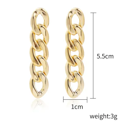 Creative Metal Acrylic Geometric Earrings