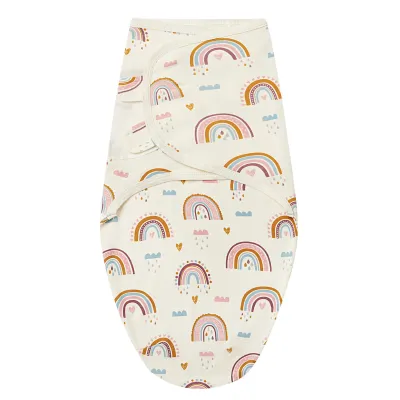 Newborn Cute Cartoon Floral Print Wrap Swaddle Sleeping Bag