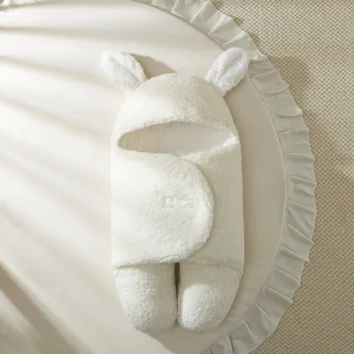 Fall Winter Newborn Cute Cartoon Animals Fleece Wrap Swaddle Sleeping Bag