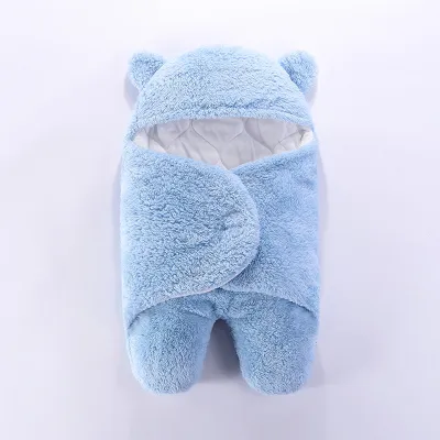 Fall Winter Newborn Cute Cartoon Animals Fleece Wrap Swaddle Sleeping Bag
