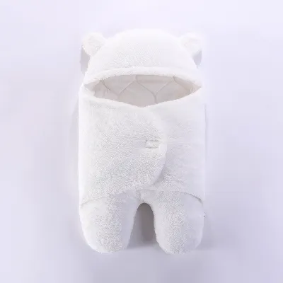 Fall Winter Newborn Cute Cartoon Animals Fleece Wrap Swaddle Sleeping Bag