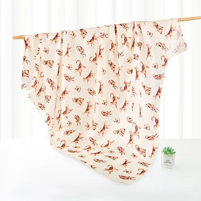 Newborn Cute Cartoon Floral Print Wrap Swaddle