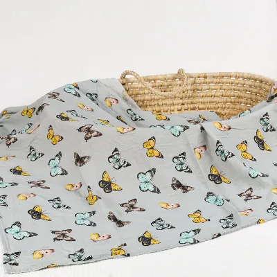 Newborn Cute Cartoon Floral Print Wrap Swaddle