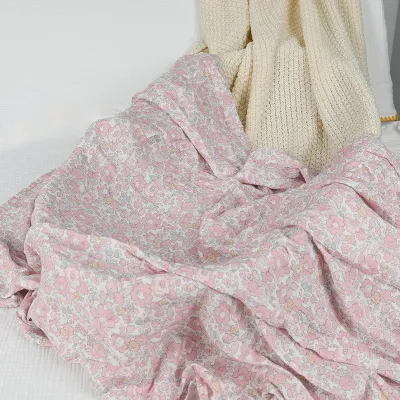 Newborn Cute Cartoon Floral Print Wrap Swaddle