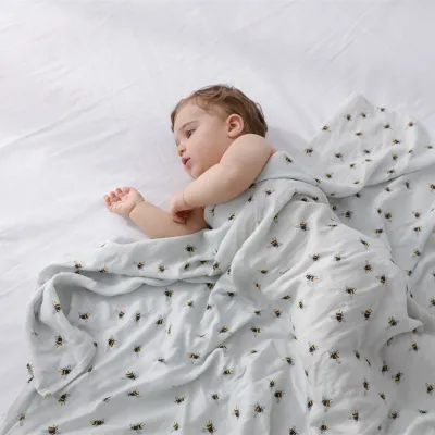Newborn Cute Cartoon Floral Print Wrap Swaddle
