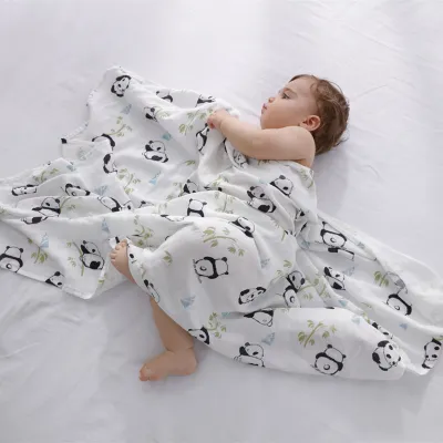 Newborn Cute Cartoon Floral Print Wrap Swaddle