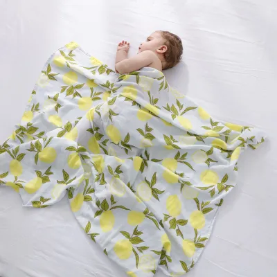 Newborn Cute Cartoon Floral Print Wrap Swaddle
