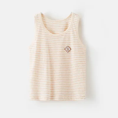 Kids Toddler Boys Girls Cartoon Print Tank Top Sleeveless Crewneck Soft Cotton