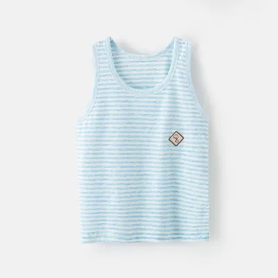 Kids Toddler Boys Girls Cartoon Print Tank Top Sleeveless Crewneck Soft Cotton