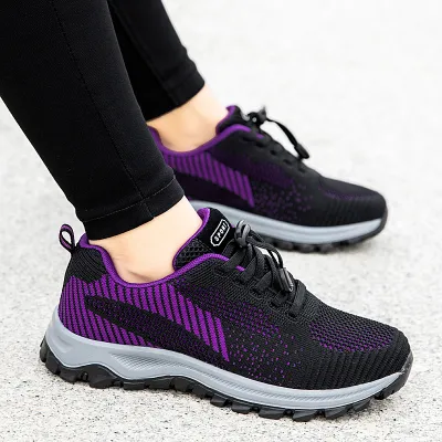 Women Fashion Plus Size Breathable Light Walking Sneaker Mesh