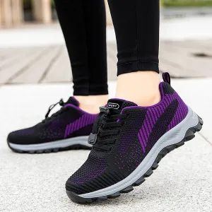 Women Fashion Plus Size Breathable Light Walking Sneaker Mesh