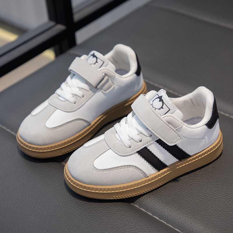 Wholesale Children Casual Flat Bottom Velcro Sneaker