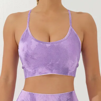 Women Yoga Tie-Dye Print Sports Bra