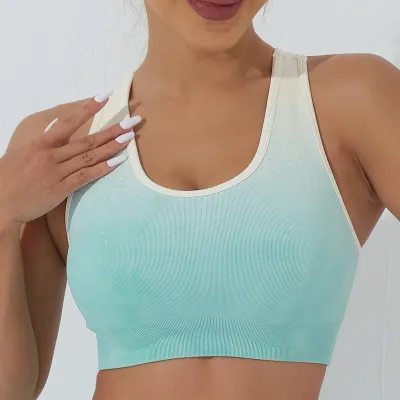 Women Fashion Yoga Gradient Sports Bra