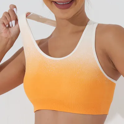 Women Fashion Yoga Gradient Sports Bra