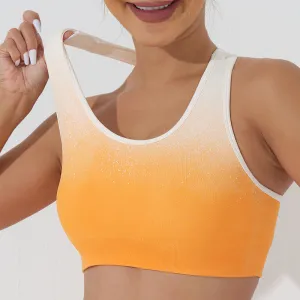 Women Fashion Yoga Gradient Sports Bra